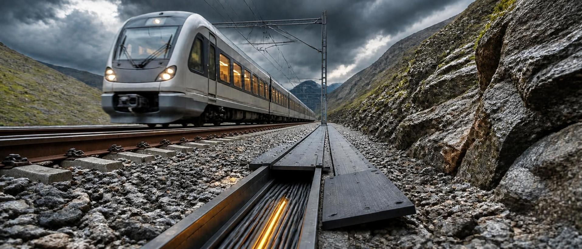 Rockfalls and landslides: How big does a rock need to be to derail a train?