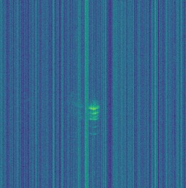 A graph of distributed acoustic sensing data from Sensonic showing a tree falling onto the railway. 